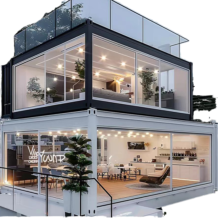 China Modern Prefab Container Homes Easy Install 20ft 40ft Modular Prefabricated Container House for Leisure Facilities