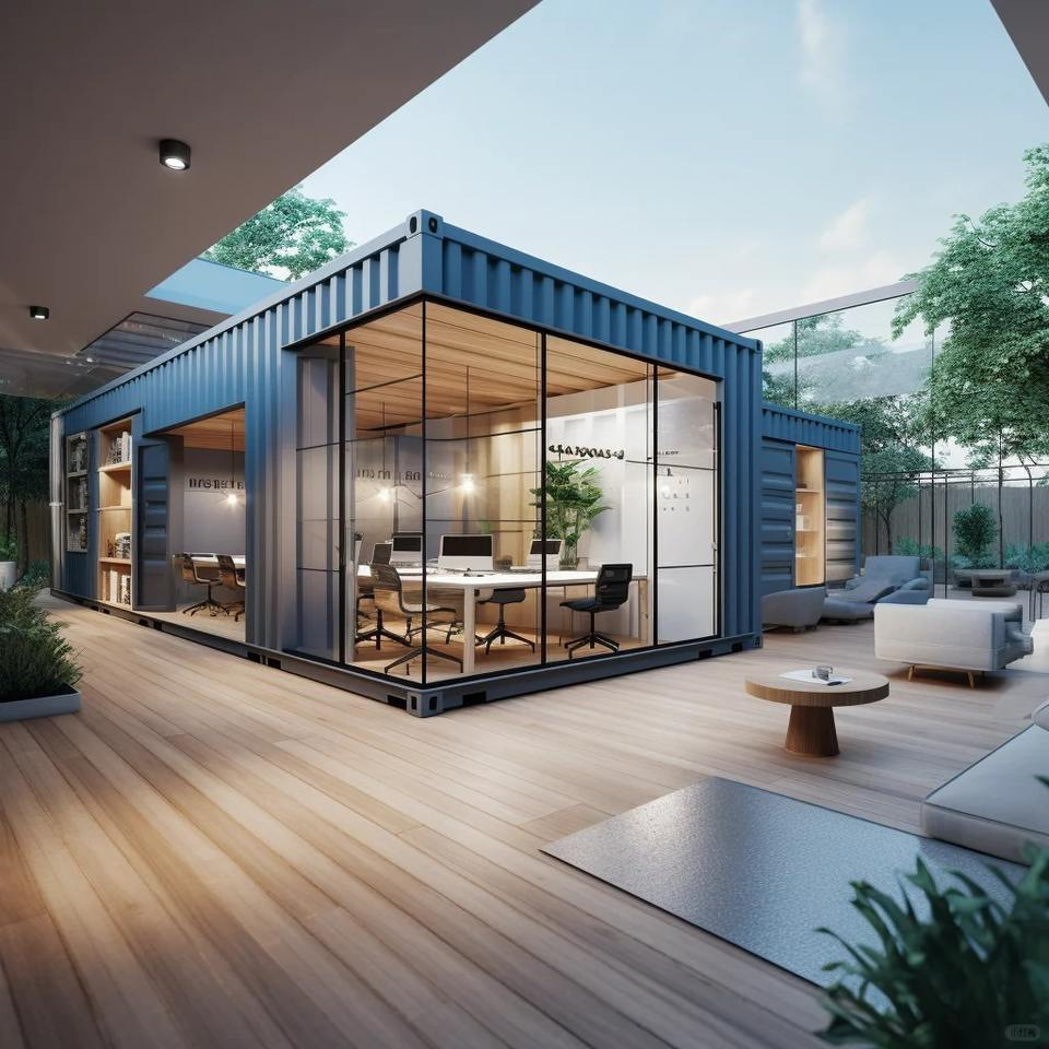 China Modern Prefab Container Homes Easy Install 20ft 40ft Modular Prefabricated Container House for Leisure Facilities