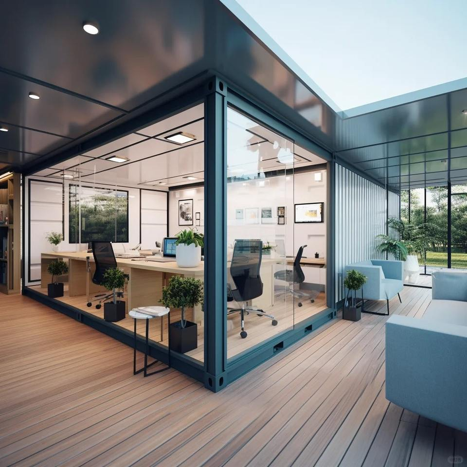 China Modern Prefab Container Homes Easy Install 20ft 40ft Modular Prefabricated Container House for Leisure Facilities