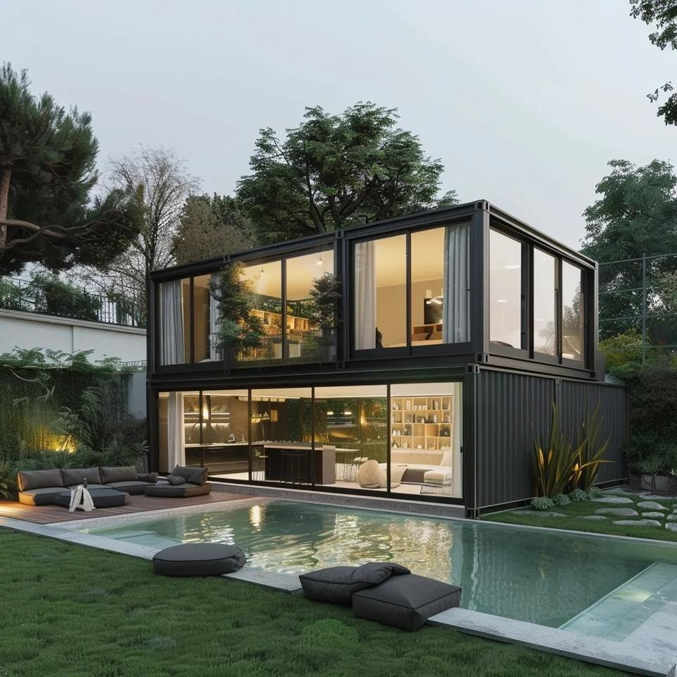 China Modern Prefab Container Homes Easy Install 20ft 40ft Modular Prefabricated Container House for Leisure Facilities