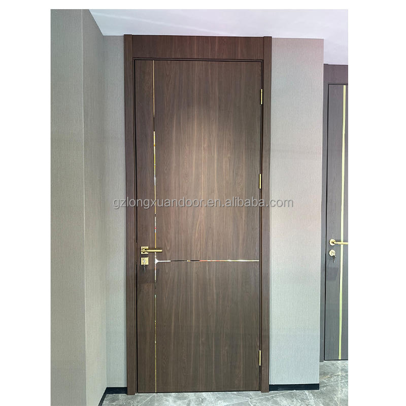 American Standard Modern Fire Plywood Interior Doors for Hotels Hospitals Apartments Living Rooms Bedrooms Warehouses Schools