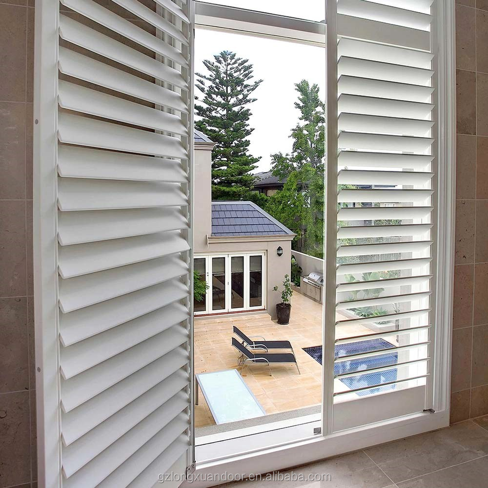 Custom Made Solid Wood Plantation Shutter Blinds Wood Window Shutters Interior
