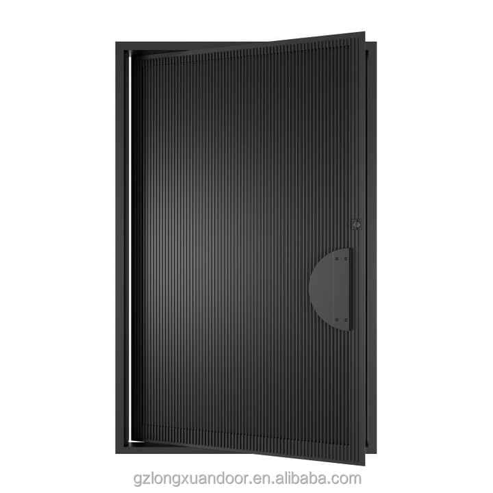 Security Aluminum Pivot Doors Outdoor Use Anti-Theft Feature Midcentury Modern Dining Hall Entry Hotels Villas Farmhouses 5 Year