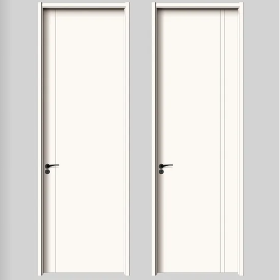 Indoor Carbon Crystal Wooden Bedroom Door Postmodern Design Guangdong Origin Sound Insulation Waterproof Bathroom Apartment