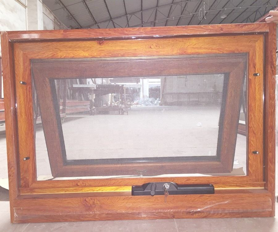 Durable Aluminium Alloy Hanging Window Stainless Steel Screen Wood Windproof Sliding Modern Home Entry for Kitchen Swing for