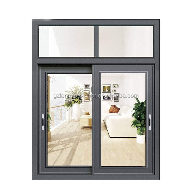 Energy-Efficient Modern Sliding Windows Stainless Steel Screen Aluminum Alloy for Outdoor Exterior Living Basement Horizontal