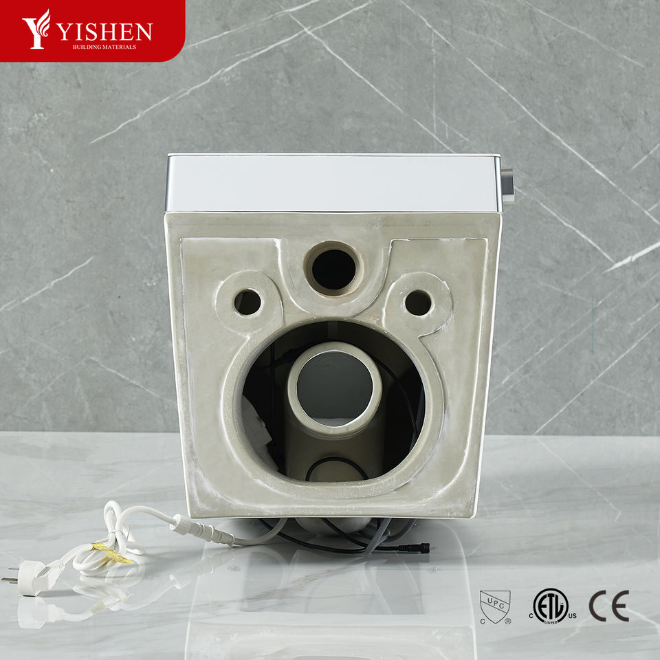 Factory Price Bathroom WC Smart Electric Toilet Multi-Function Cleaning with Intelligent Elongated Bowl Remote Control