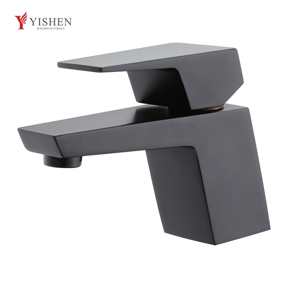 Modern Single Hole Mount 59 Brass Lavatory Water Tap Single Handle Basin Faucet for Villa Hotel Bathroom Sinks Traditional