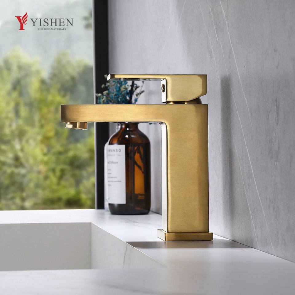 Best Price 59 Brass Bathroom Basin Taps Alloy Handle Explosion-Proof Water Pipe Sink Mixer Faucets for Villas and Hotels