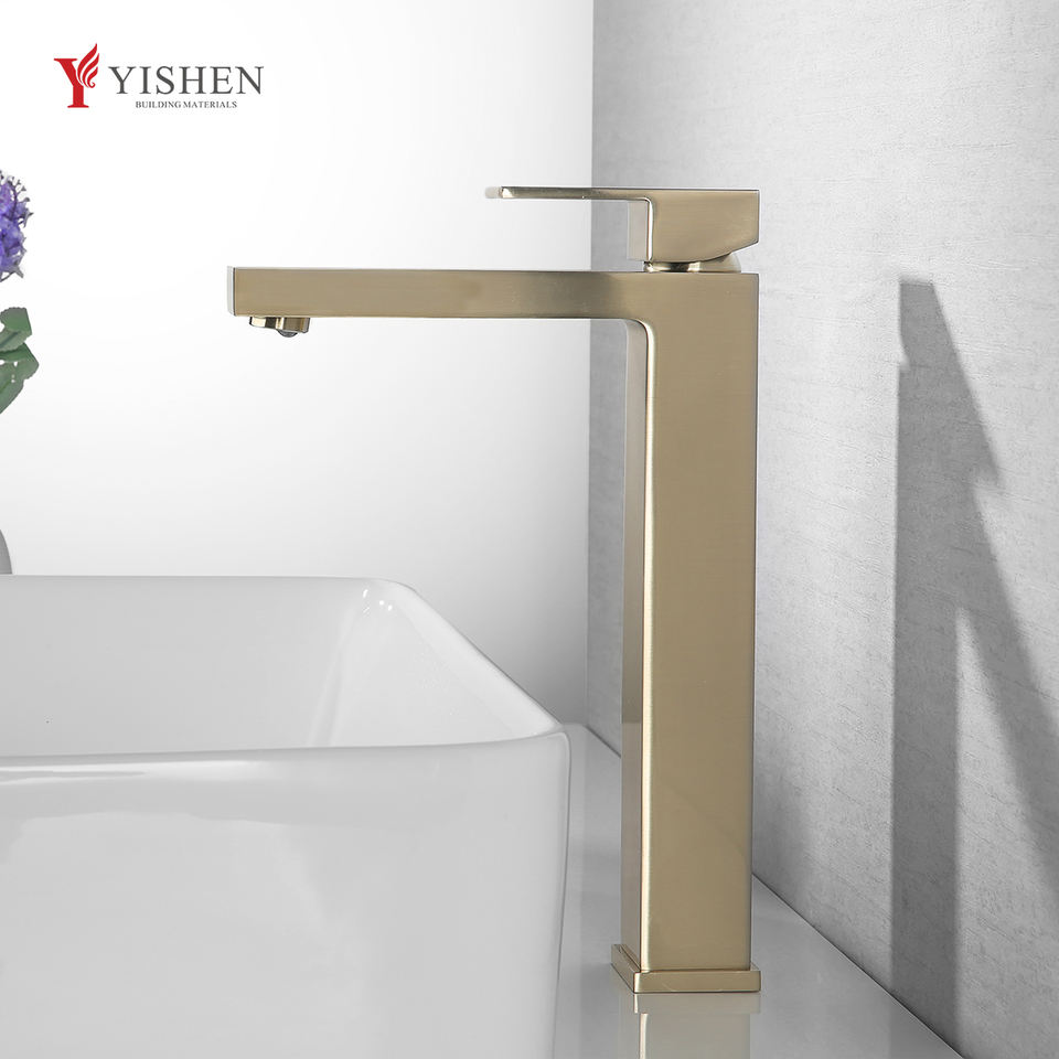 Best Price 59 Brass Bathroom Basin Taps Alloy Handle Explosion-Proof Water Pipe Sink Mixer Faucets for Villas and Hotels