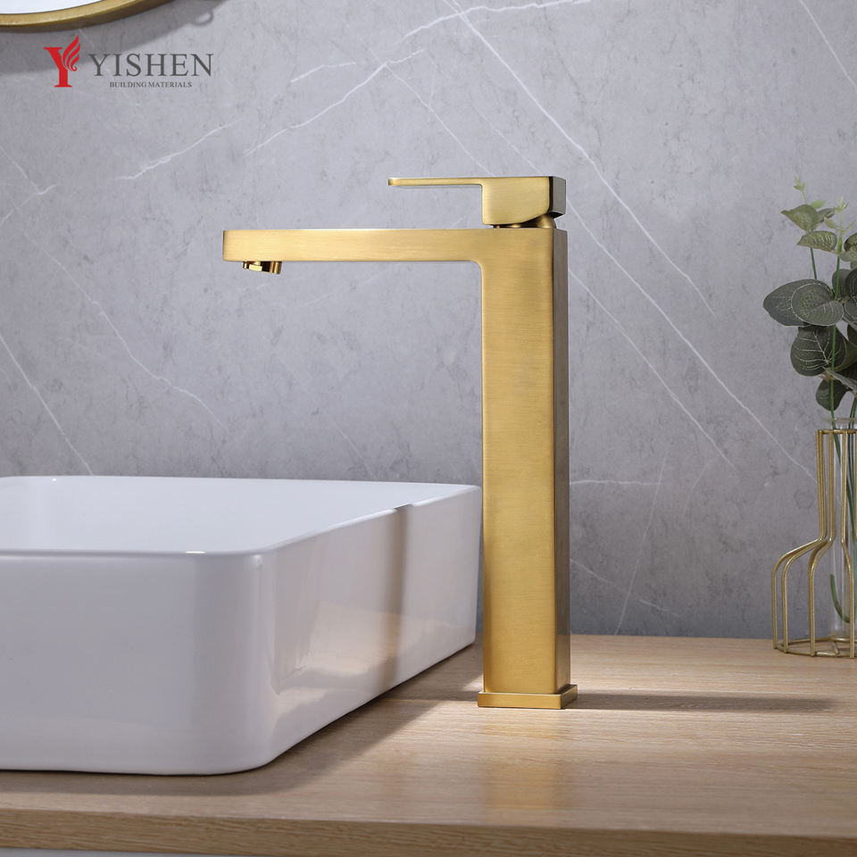 Best Price 59 Brass Bathroom Basin Taps Alloy Handle Explosion-Proof Water Pipe Sink Mixer Faucets for Villas and Hotels