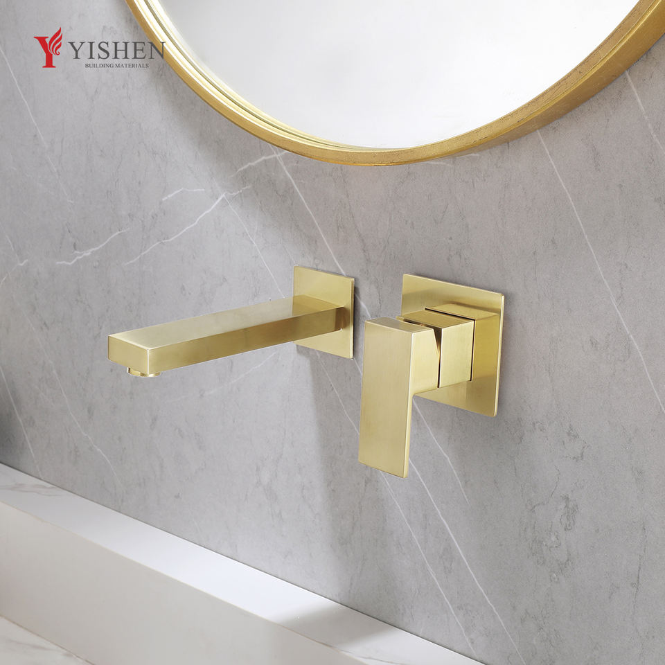 Best Price 59 Brass Bathroom Basin Taps Alloy Handle Explosion-Proof Water Pipe Sink Mixer Faucets for Villas and Hotels