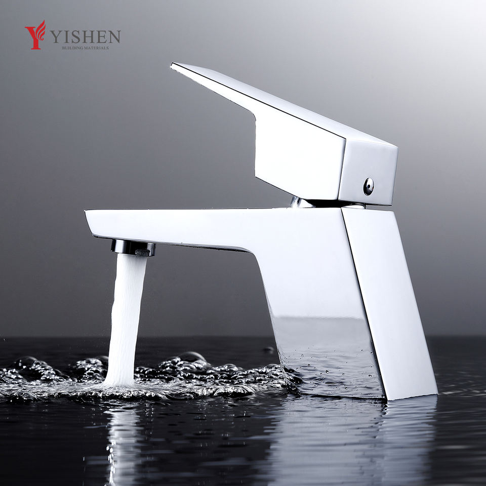 Modern 59 Brass Basin Faucet Corrosion-Resistant Water Taps Rust Prevention Bathroom Brushed Faucet for Villa Hotel Good Price