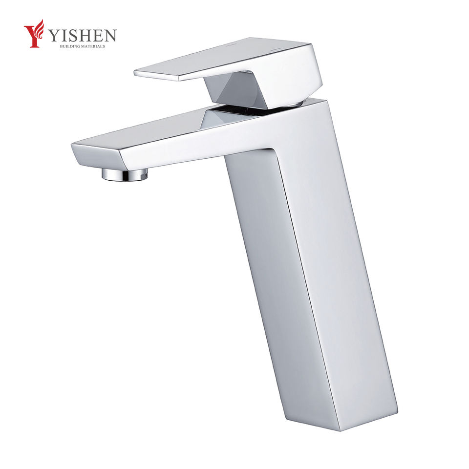 Modern 59 Brass Basin Faucet Corrosion-Resistant Water Taps Rust Prevention Bathroom Brushed Faucet for Villa Hotel Good Price