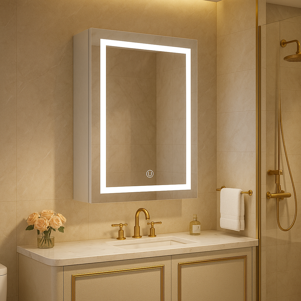 Project Mirror Cabinet Wholesale Led Mirror Cabinet Wall-Mounted Medicine Cabinet Stainless Steel Mirror Cabinet for Bathroom