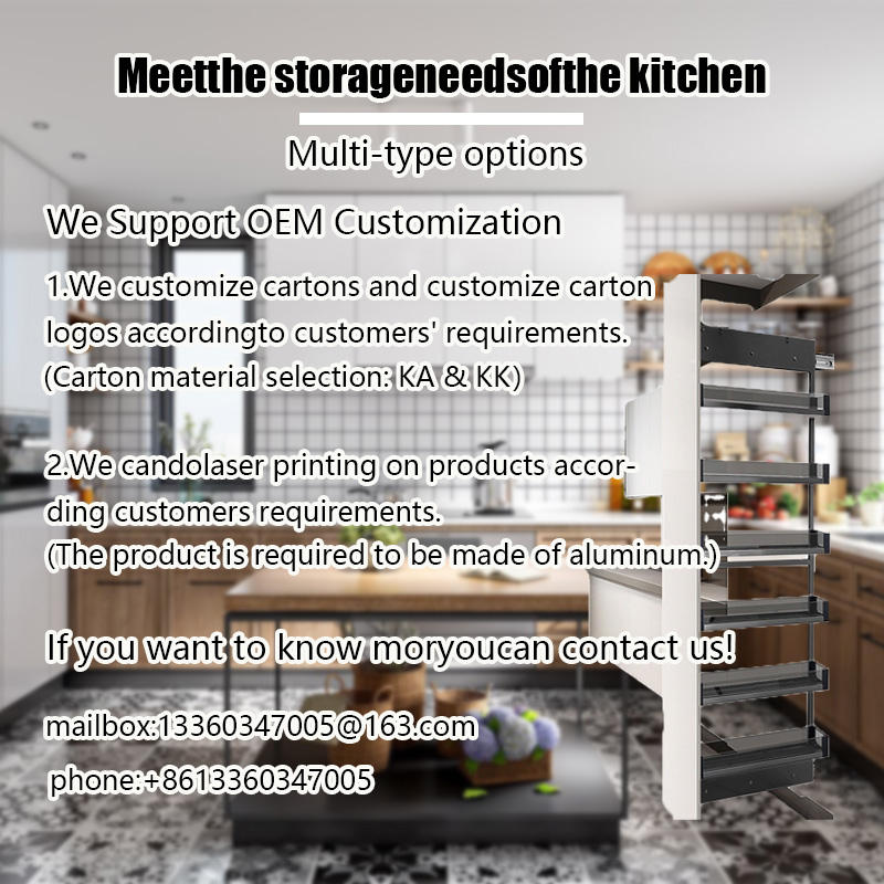 Kitchen Cabinet Pull Out Basket Pantry Tall Unit Storage Basket Rotating Pantry Organizer