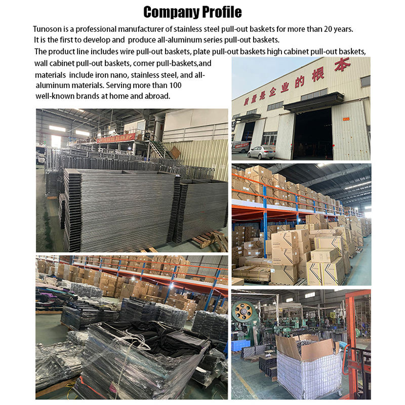 Modern 6-Layer Aluminum Cabinet Storage Organizer Pull-Out Kitchen Pantry Unit with Basket Drawers for Food Storage