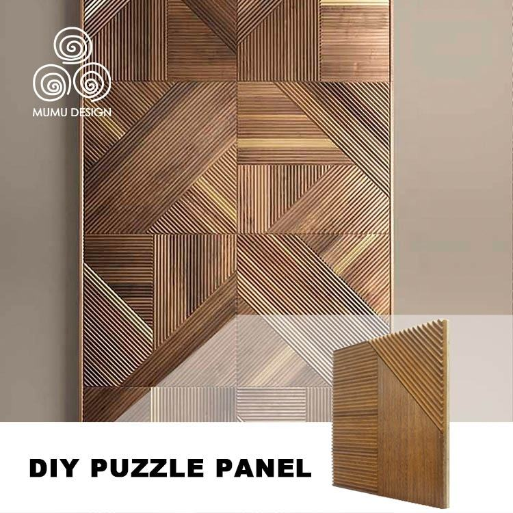 MUMU 3D Decorative Wall Panels Are Suitable for Indoor Safe and Environmentally Friendly Easy Installation Wooden Wall Panels