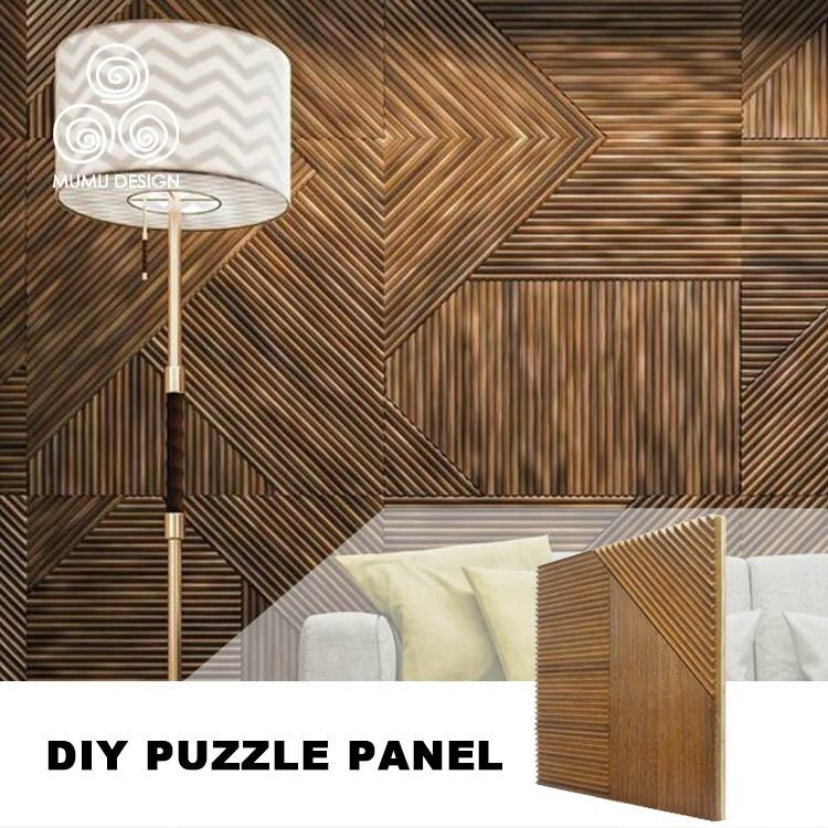 MUMU 3D Decorative Wall Panels Are Suitable for Indoor Safe and Environmentally Friendly Easy Installation Wooden Wall Panels