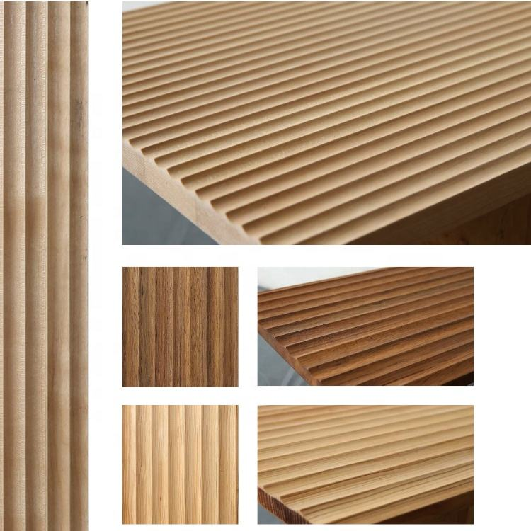 Surface Texture Natural Wooden Sheet OEM ODM Solid Wood Wall Decoration 3D Board Wainscoting Faux Brick Wall Panels
