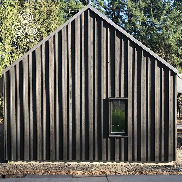 MUMU Design Thai Style Black Hight Quality Yakisugi Decorative Burnt Wood Wall Paneling for Home Stay