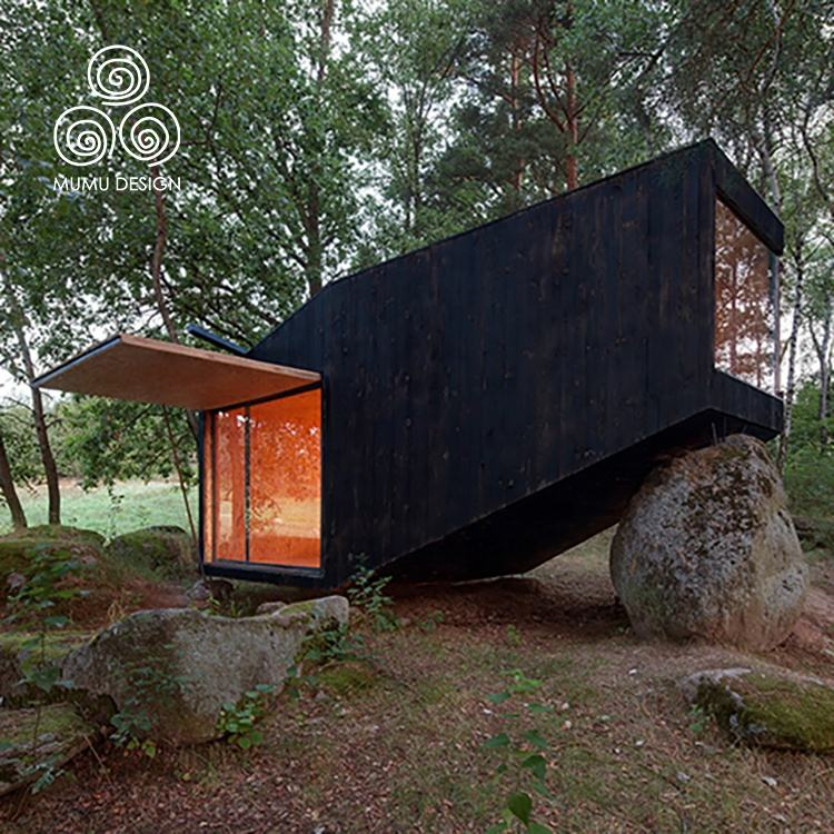 MUMU Design Thai Style Black Hight Quality Yakisugi Decorative Burnt Wood Wall Paneling for Home Stay