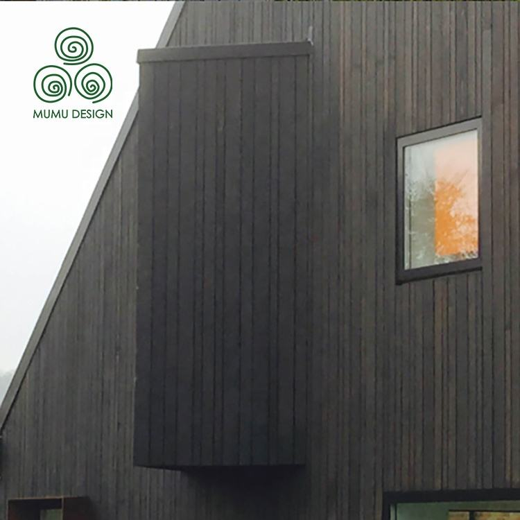 MUMU Design Thai Style Black Hight Quality Yakisugi Decorative Burnt Wood Wall Paneling for Home Stay