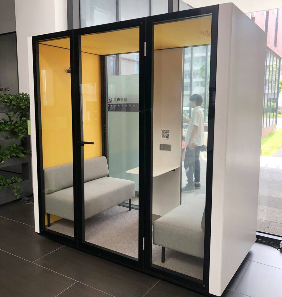 Prefabricated Office Pod Multifunction Vocal Booth Soundproof Office Aluminum Small Privacy Phone Booths