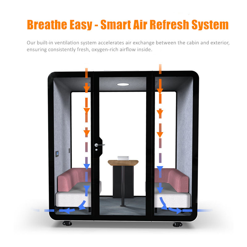 Prefabricated Office Pod Multifunction Vocal Booth Soundproof Office Aluminum Small Privacy Phone Booths