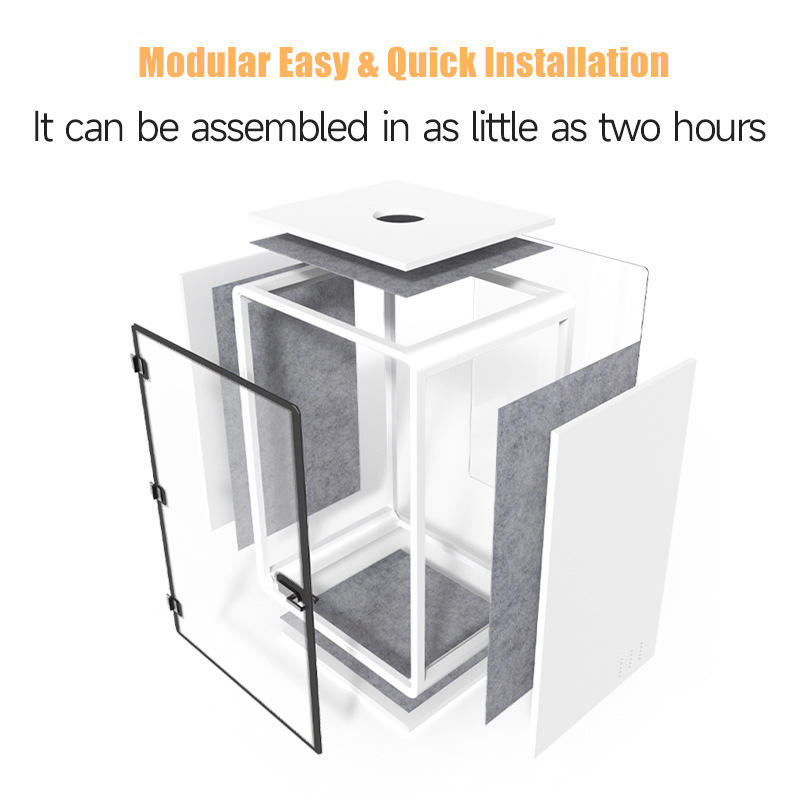 Prefabricated Office Pod Multifunction Vocal Booth Soundproof Office Aluminum Small Privacy Phone Booths