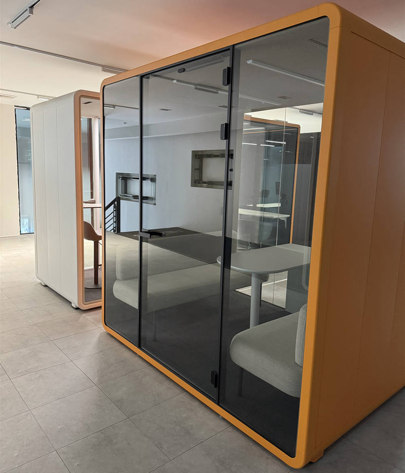2025 Eco-friendly Fast Assemble Acoustic Cellphone Office Pod Soundproof Office Metting Rest Phone Booth