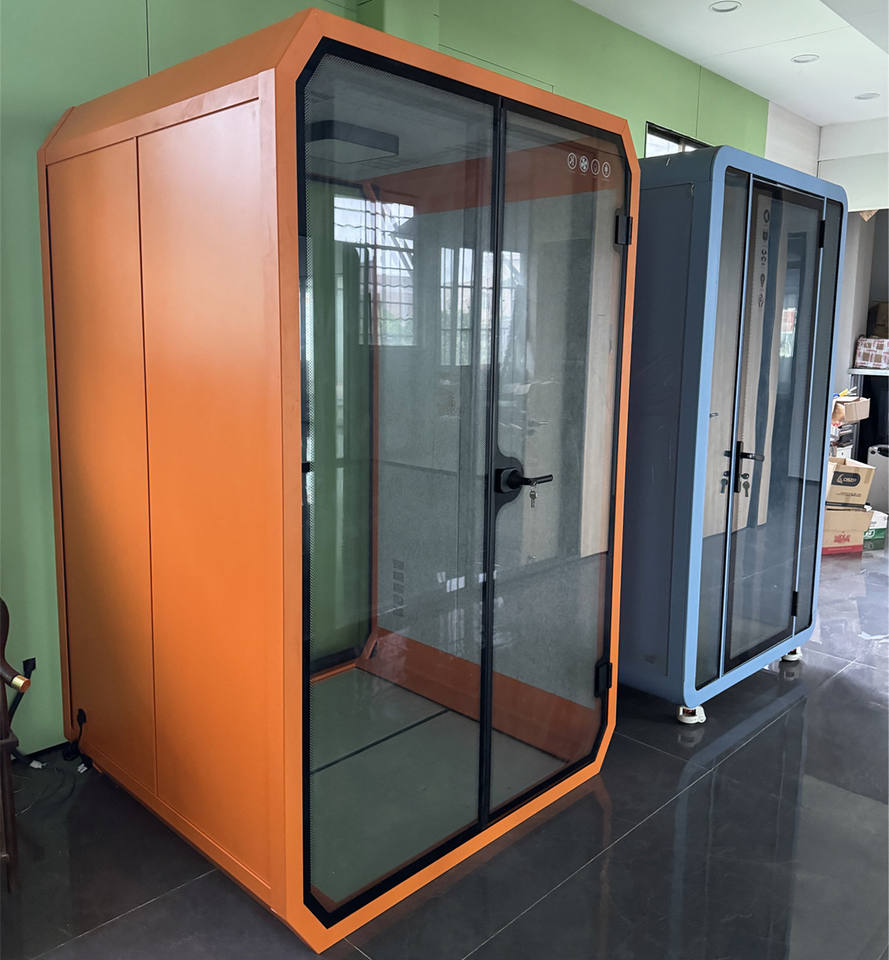 2025 Eco-friendly Fast Assemble Acoustic Cellphone Office Pod Soundproof Office Metting Rest Phone Booth