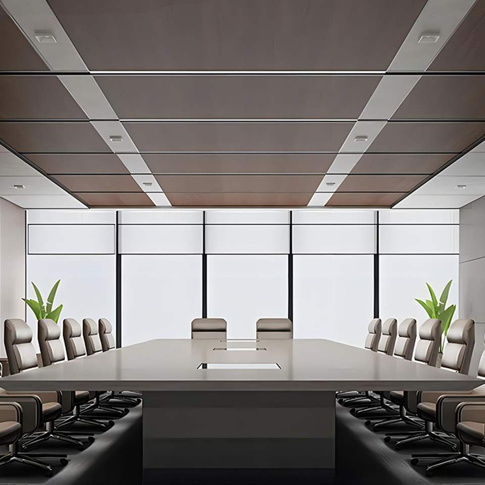 Modular Metal Acoustic Ceiling Board Aluminum Suspended Ceiling Tiles for Office Kitchen Decoration 600*1200mm