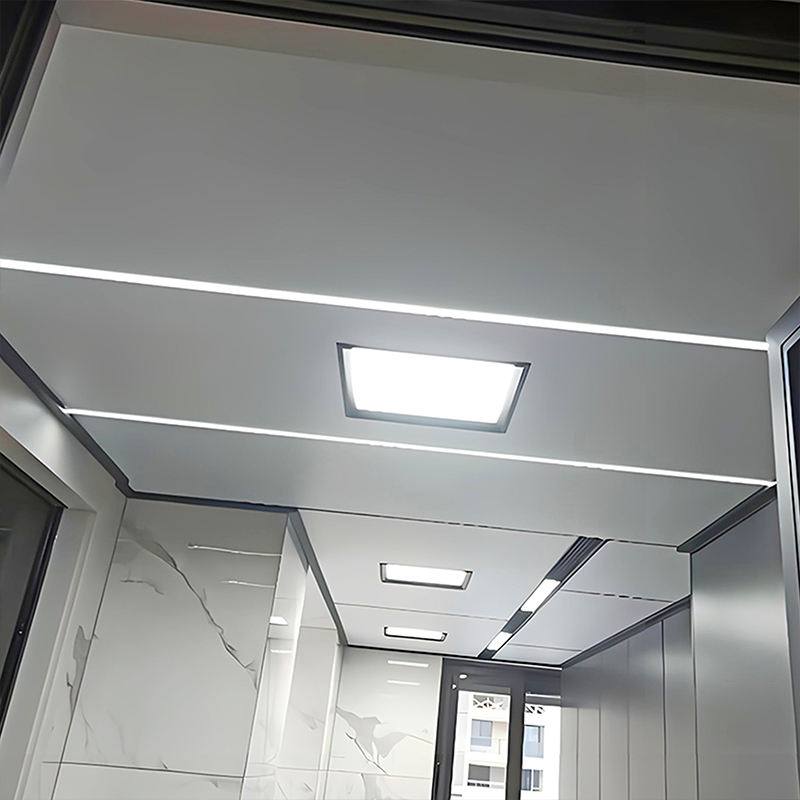 Factory Customized Mudular Aluminum Metal Ceiling Panel Decorative Aluminum Rectangle Ceiling Tiles for Office Building Hotel