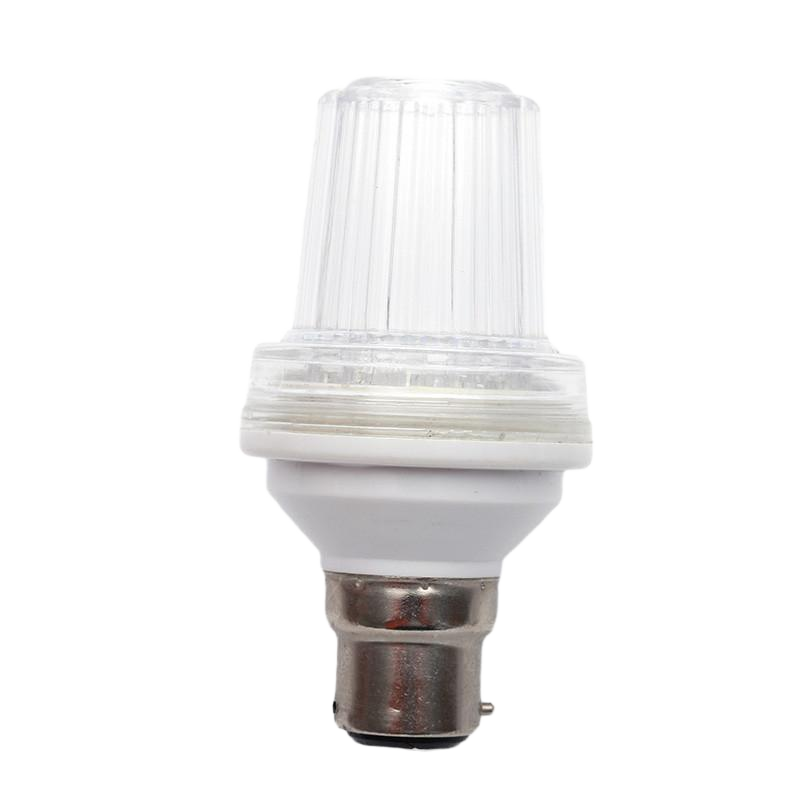 AC120V IP44 2W LED Strobe Flashing Light Bulb E17 Base 18 SMDs for Residential B22 Type Candle Lights PC Material
