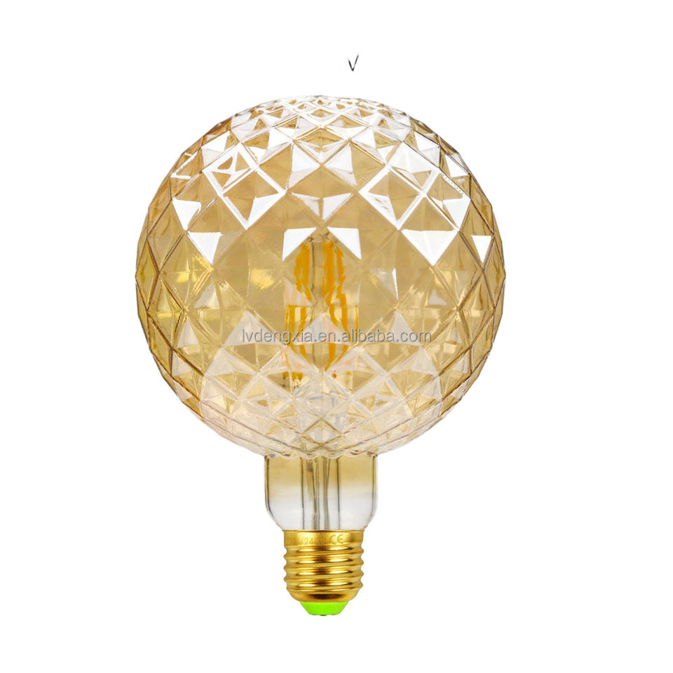 G125 Inner Pineapple Edison Bulb LED Glass Decorative Lamp Antique Style Residential Use 220V 4W E27