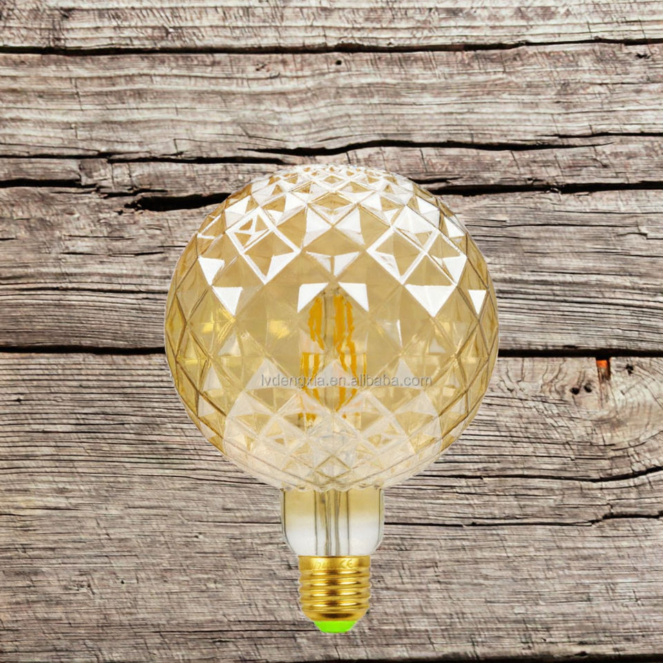 G125 Inner Pineapple Edison Bulb LED Glass Decorative Lamp Antique Style Residential Use 220V 4W E27