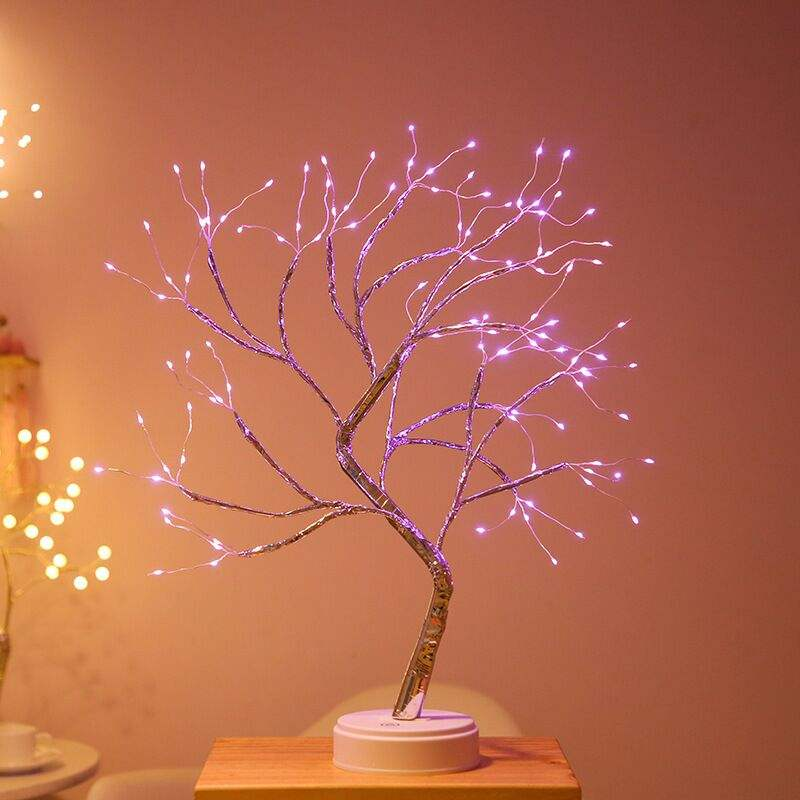 Desktop Bonsai Style 108 Led Christmas Tree Light Battery Festival Fairy Light Tree Lamp