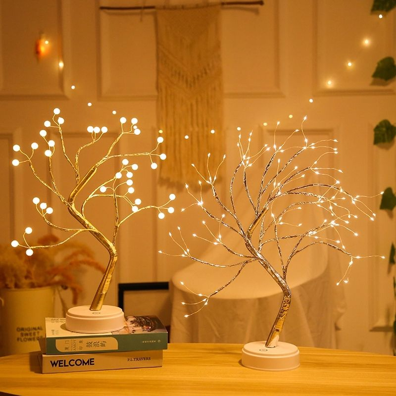 Desktop Bonsai Style 108 Led Christmas Tree Light Battery Festival Fairy Light Tree Lamp