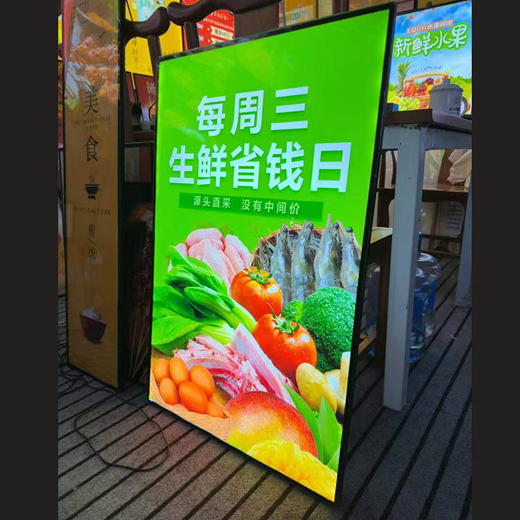 Led Menu Light Box for Restaurant Food Menu Advertising Light Box Ultra Thin Light Box