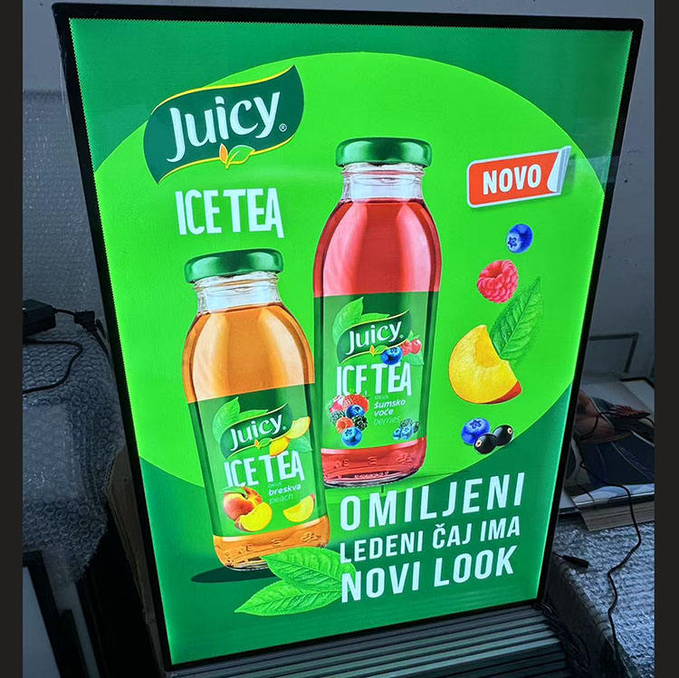 Led Menu Light Box for Restaurant Food Menu Advertising Light Box Ultra Thin Light Box