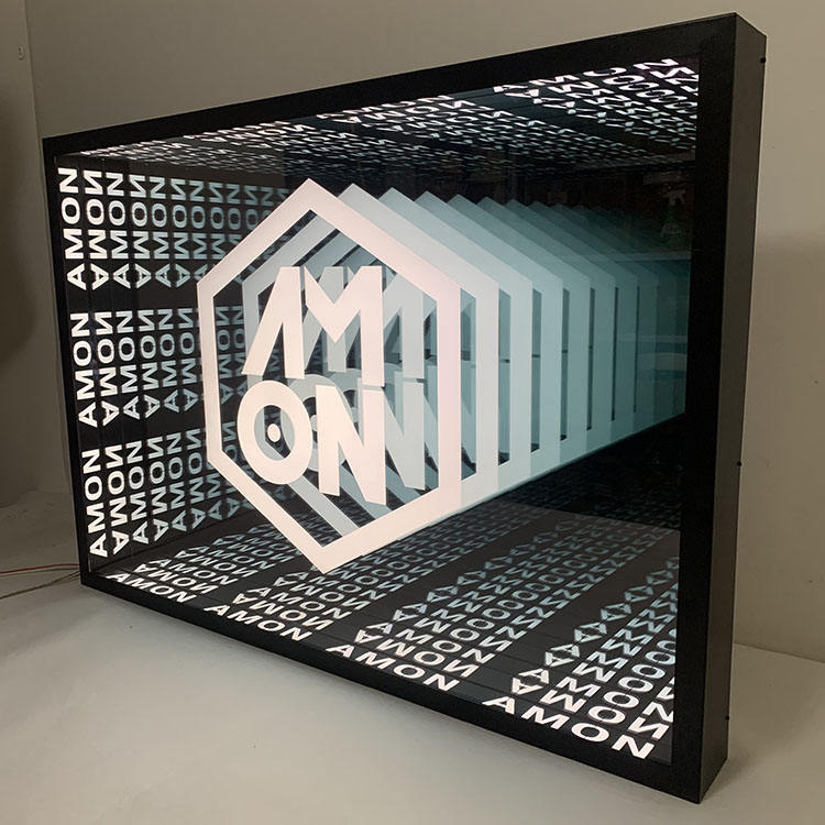 Magic Infinite Endless Mirror Led Neon Sign Infinity Mirror Letter Sign Rgb Led Infinity Illusion Mirror Neon Sign