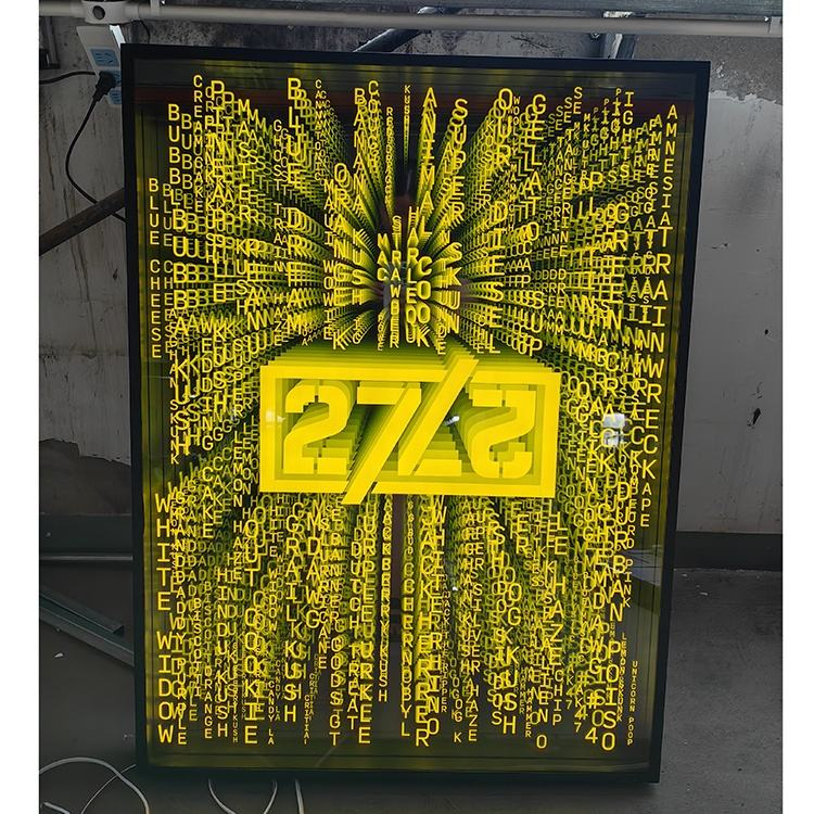 Magic Infinite Endless Mirror Led Neon Sign Infinity Mirror Letter Sign Rgb Led Infinity Illusion Mirror Neon Sign