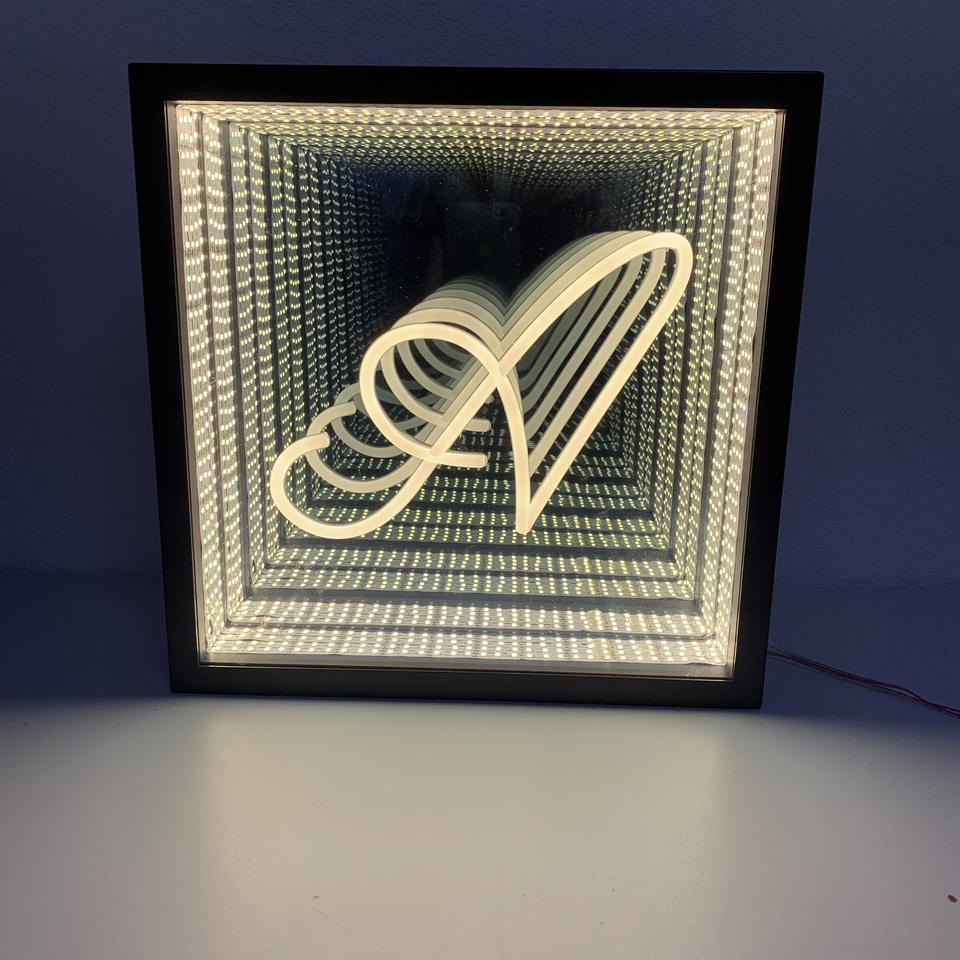LED Lights for Unique Wall Art Modern Infinity Mirror Sign