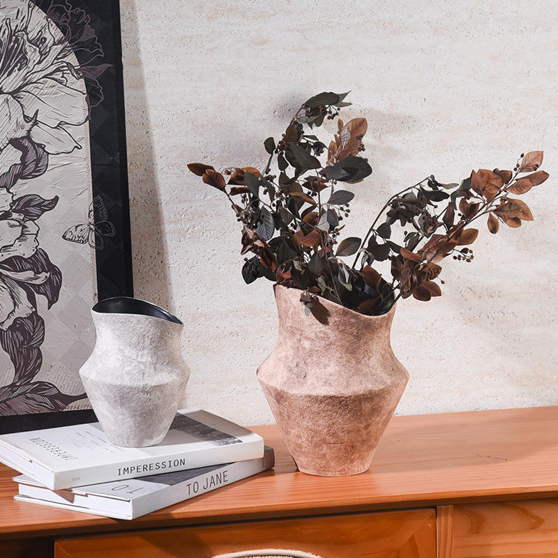 New Art Deco Ceramic Tabletop Vase Coarse Pottery Fujian Eastern Rock Homestay Decoration Living Room Flower Arrangement