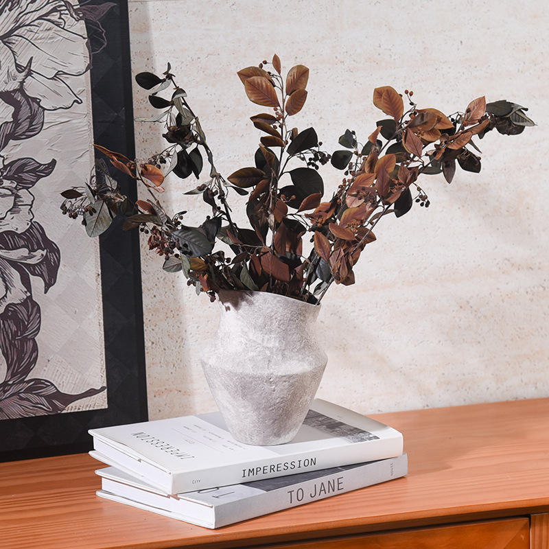 New Art Deco Ceramic Tabletop Vase Coarse Pottery Fujian Eastern Rock Homestay Decoration Living Room Flower Arrangement