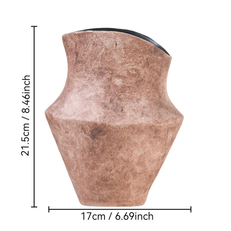 New Art Deco Ceramic Tabletop Vase Coarse Pottery Fujian Eastern Rock Homestay Decoration Living Room Flower Arrangement