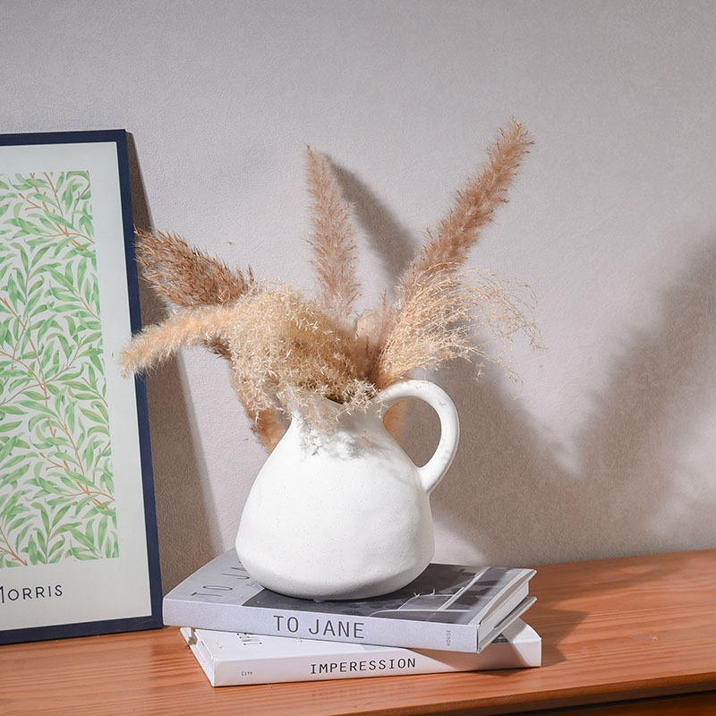 Ceramic Tabletop Vase Art Deco Design Creative Home Decor Living Room Dry Flowers Inserting Utensils Premium