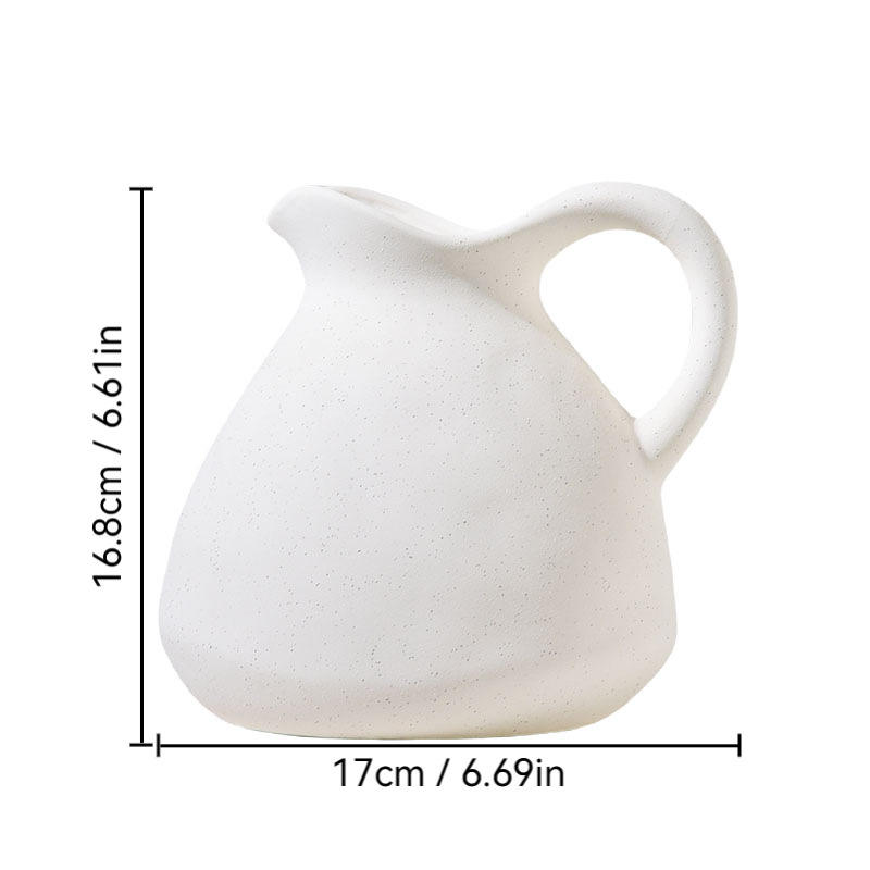 Ceramic Tabletop Vase Art Deco Design Creative Home Decor Living Room Dry Flowers Inserting Utensils Premium