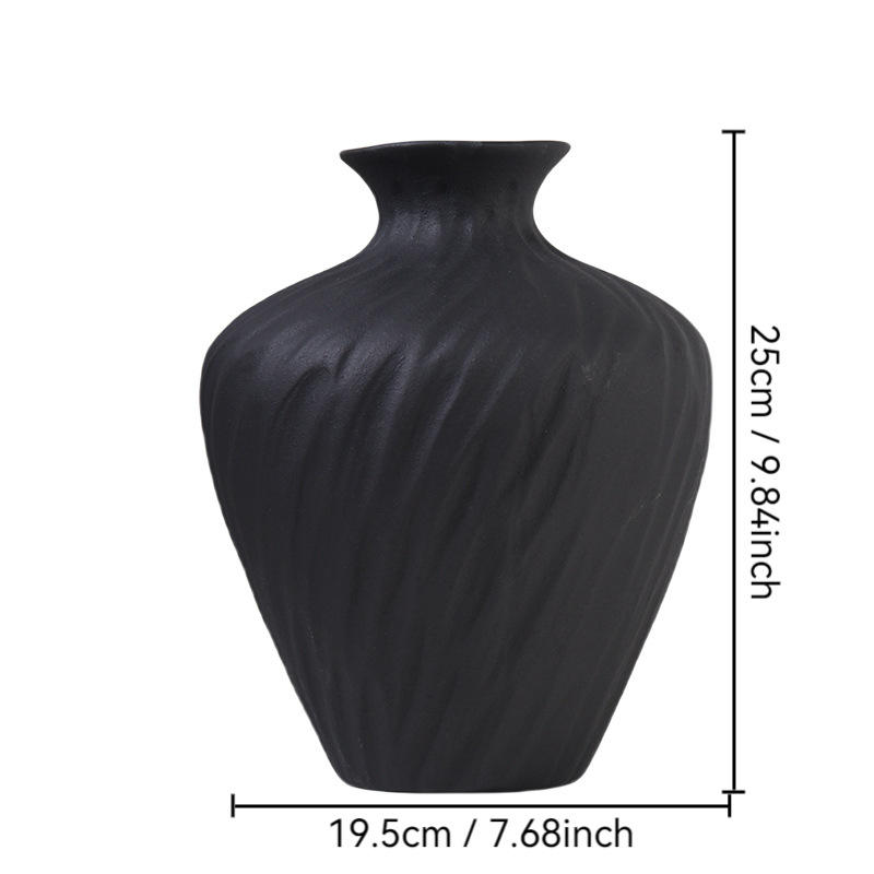 Ceramic Tabletop Vase Versatile Soft Home Decor Living Room Fresh/Dried Flowers Arrangement Art Deco High-End